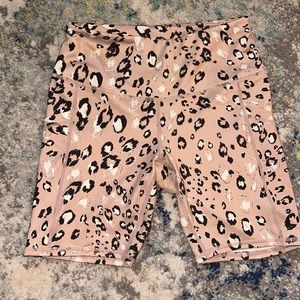 ZELLA LEOPARD BIKER SHORTS